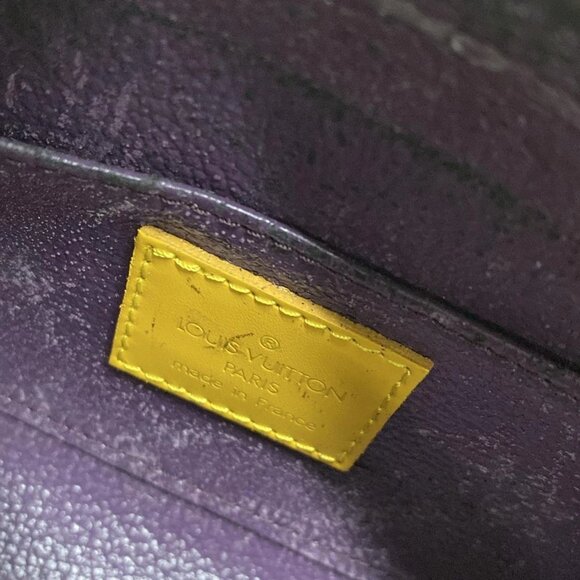 LOUIS VUITTON Dauphine PM Jaune Epi Leather Pouch Bag 144-090225 - Picture 8 of 8